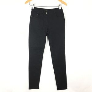 H & M Womens Black Skinny Jeans Sz 4 Inseam 29